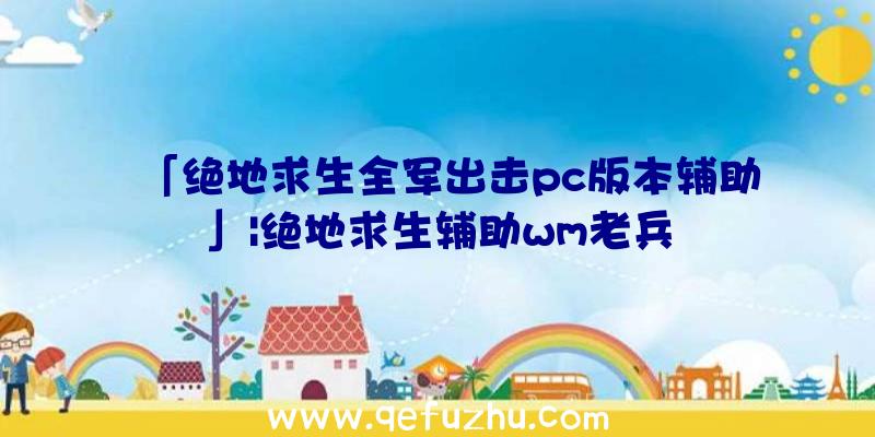 「绝地求生全军出击pc版本辅助」|绝地求生辅助wm老兵